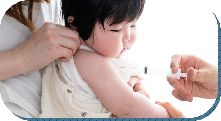 生後2ヶ月からのワクチン接種ができます